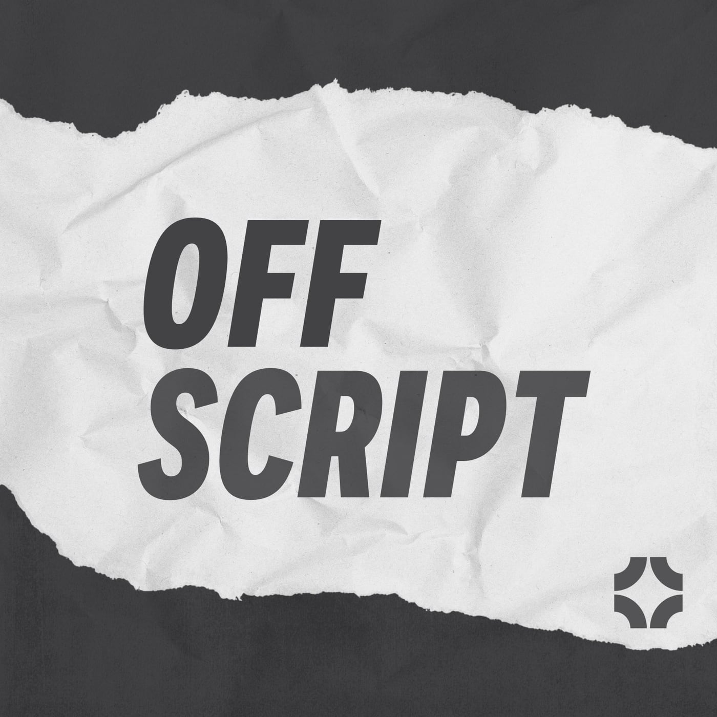 Off Script podcast cover art: the words OFF SCRIPT on torn paper, with the Southland mark